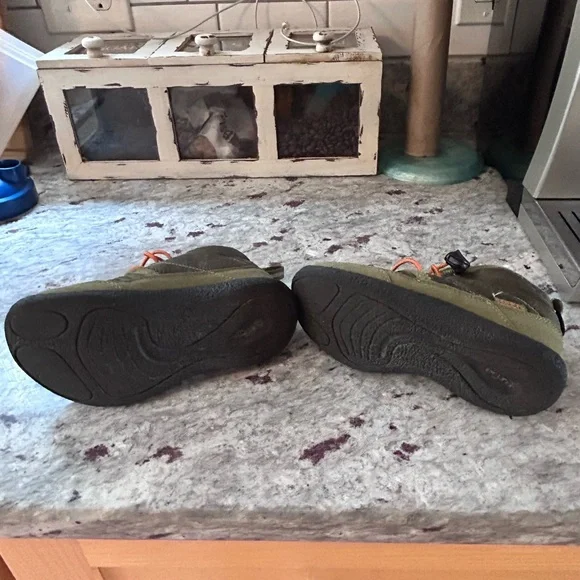 Keen Kids Howser II Waterproof Olive and Orange Boots - Picture 6 of 10